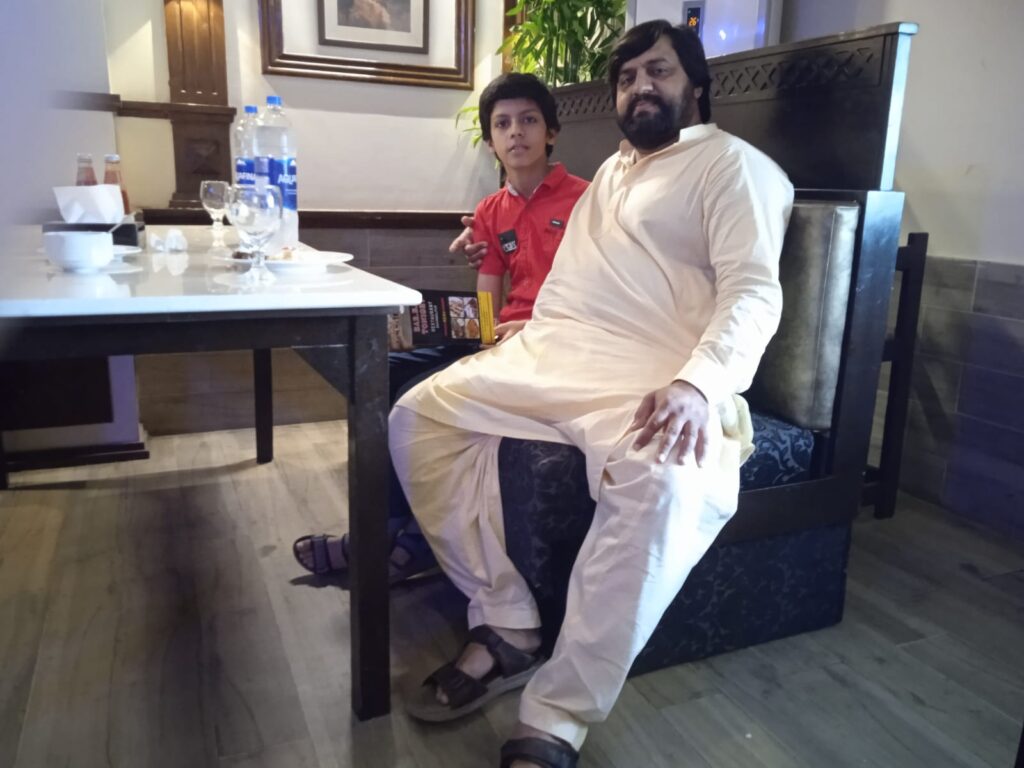 Abdul Mateen at the Restaurant