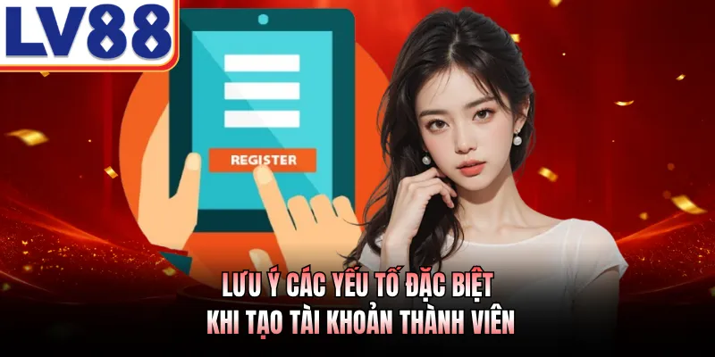 Lưu ý các yếu tố đặc biệt khi tạo tài khoản thành viên