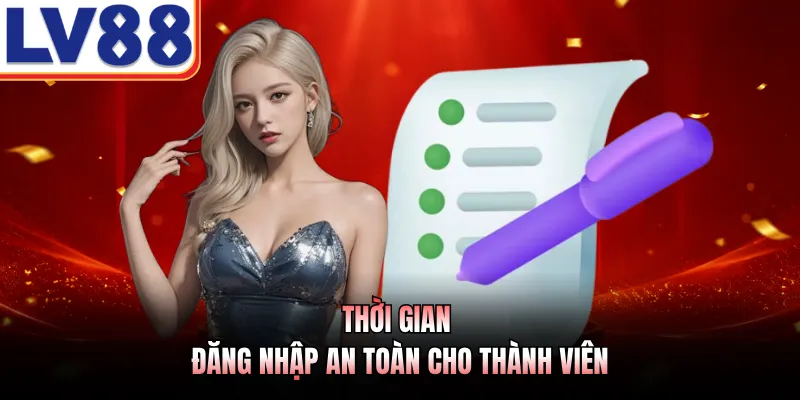 Thời gian đăng nhập an toàn cho thành viên